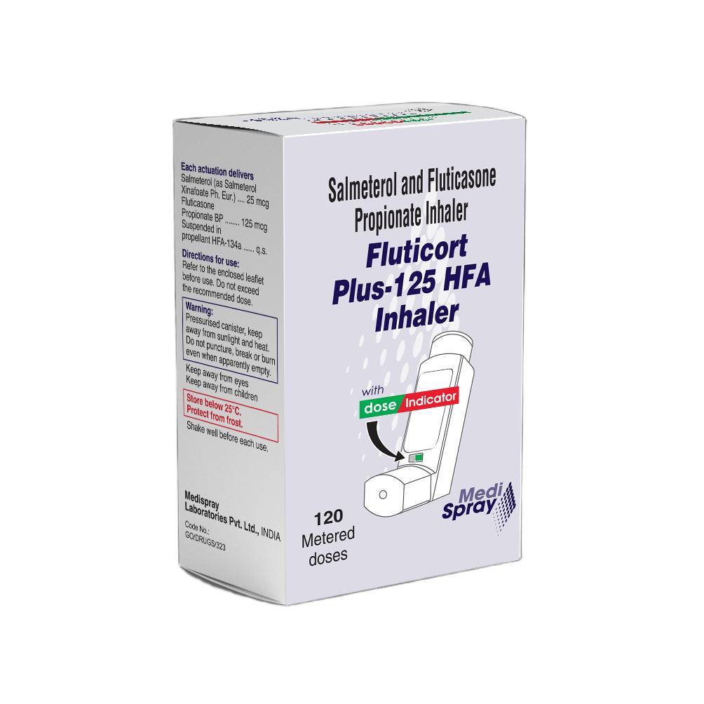 تصویر FLUTICORT PLUS Inhaler 25/125 mcg